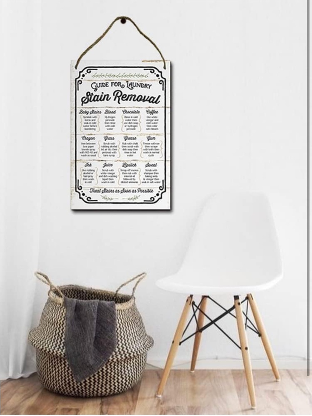 Vintage Style Laundry Stain Removal Guide Metal Tin Sign 8x12 - Picture 5 of 9